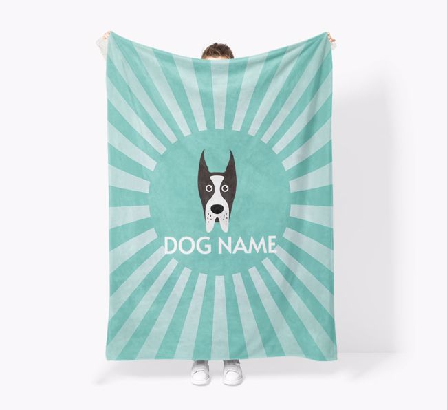 'Spotlight' - Personalised {breedFullName} Blanket: Premium Sherpa Fleece